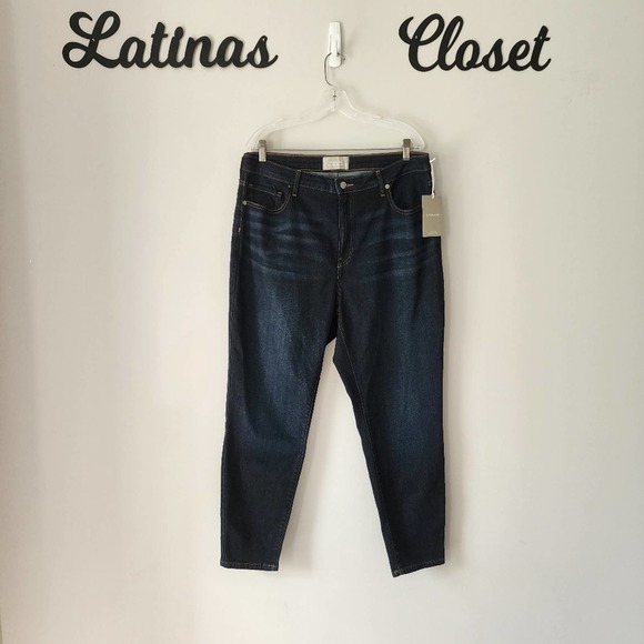 Everlane The Curvy High Rise Skinny Jeans Dark Wash Size 35 NWT - Picture 3 of 10